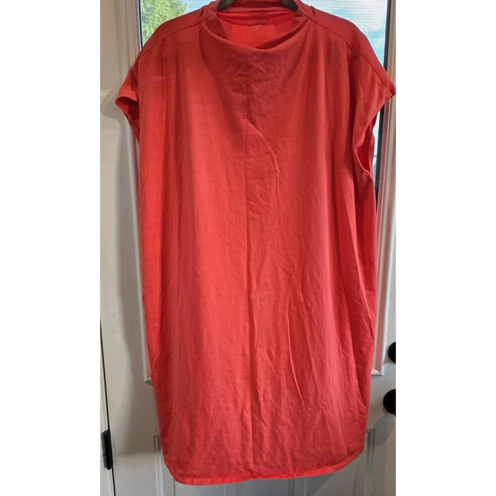Eileen Fisher Organic Cotton Jersey Watermelon Dress Women's Plus 3X